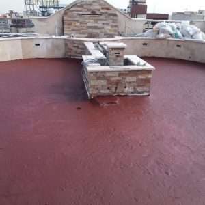 اجرای عایق پلیمری بر روی روف گاردن